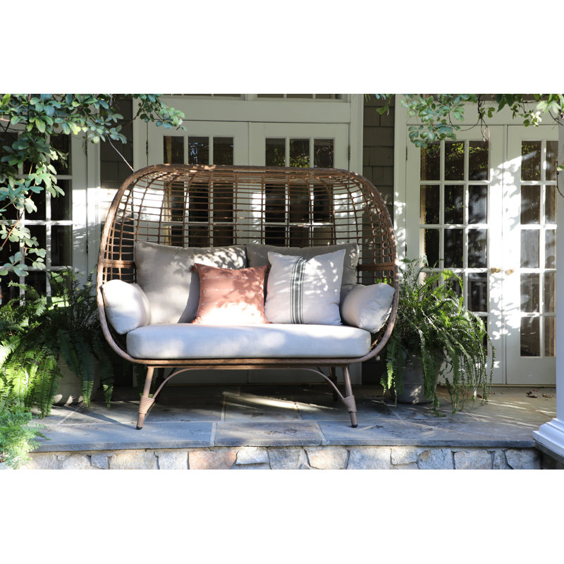 Canopy Home and Garden Juniper Wicker Patio Double Egg Chair